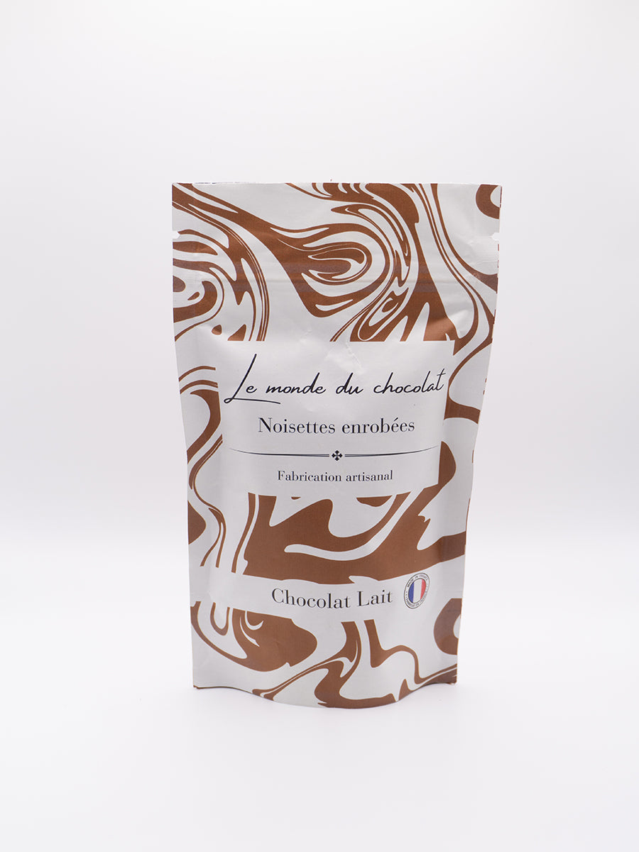 Chocolat au lait 61% noisettes du Sud-Ouest 110g – Fabrication artisanale française