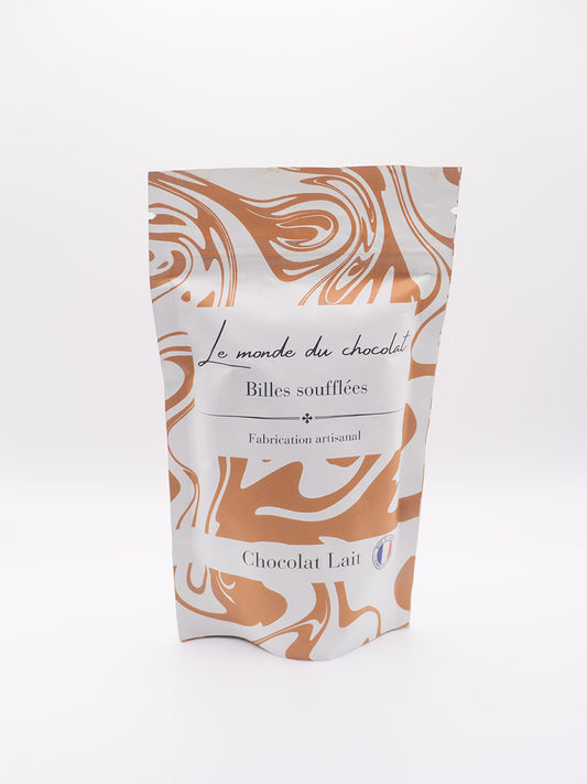 Billes soufflées chocolat lait 80% 110g - Fabrication artisanale française