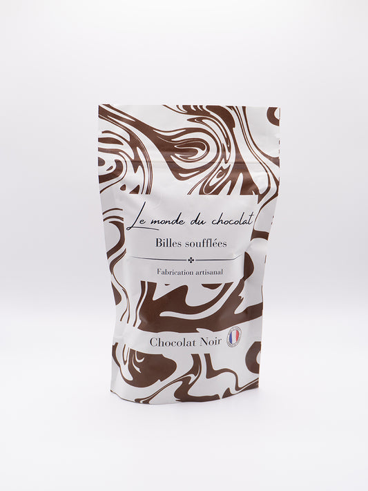 Billes soufflées chocolat noir 80% 110g - Fabrication artisanale française