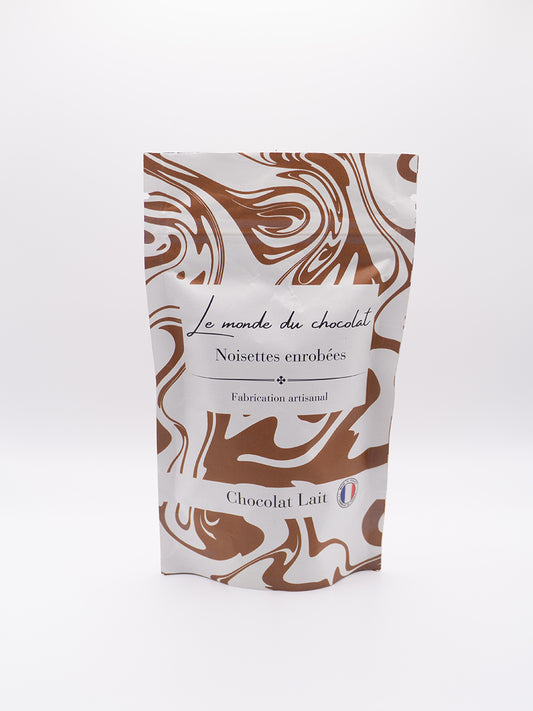 Chocolat au lait 61%  noisettes du Sud-Ouest 110g  – Fabrication artisanale française